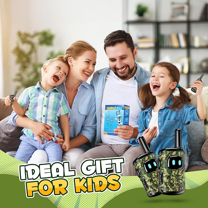 Toys for 3-8 Year Old Boys: comedyfun Mini Robots Walkies Talkies 2 Pack Christmas Birthday Gifts for 3 4 5 6 7 8 Year Old Boys Grandkids Toys Age 5 6 7 8 Stocking Stuffers Hiking Camping