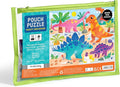 Mudpuppy Mighty Dinosaurs – 12 Piece Puzzle with Reusable Zipper Pouch Featuring Colorful and Fun Illustrations of Prehistoric Dinosaurs Perfect for Easy Storage and Travel