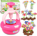 Plunack Flower Bouquet Craft Kits for Kids Age 4-8, Flower Press Kit DIY Flowers Making Toy for 4 5 6 7 Year Old Girls Arts & Crafts Toys Educational Handmade Activity Set, Birthday Gift for Girls 3+
