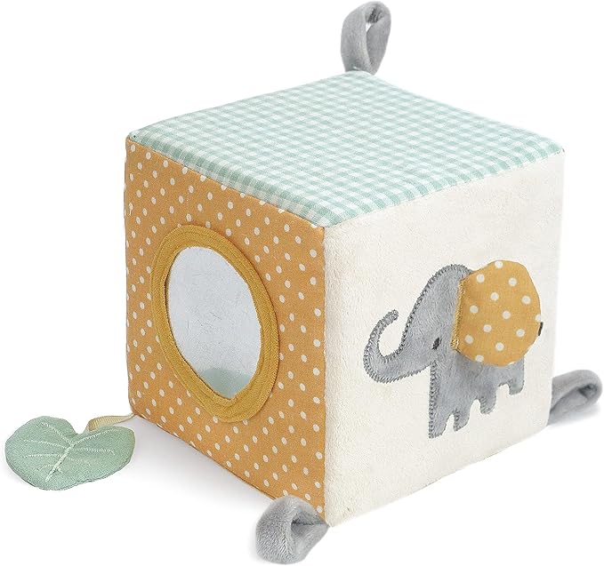 MON AMI Safari Activity Cube for Toddlers – 5.5x5.5x5.5”, Montessori Toys for Babies & Toddlers, Sensory Interactive Learning Toys