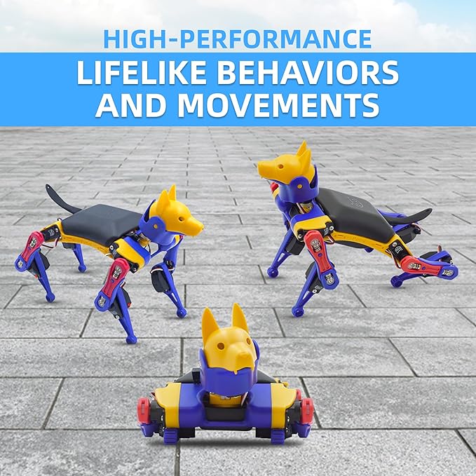 Petoi Robot Dog Bittle X (Construction) | Robotics Kit | App & Voice Control Smart Robot | Programmable Open Source Coding Robot Kit | STEM & Robotics Education for Teens, Coders, Geeks, & Students