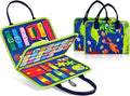 Dinosaur Montessori Learning Toy for Toddlers Ages 3-5 Years, Busy Sensory Board with Educational Activities, Travel-Friendly Developmental Skills Toy