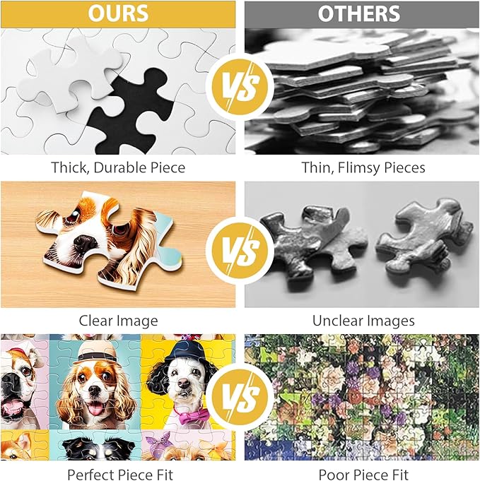Puzzles for Kids Ages 6-8 8-10 10-12 Year Old and Seniors- Cute Dogs Portrait Jigsaw Puzzle- 100 Piece Puzzles Colorful Children Puzzles Educational Toys Puppy Animal Puzzle as Home Decor