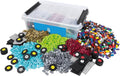PLUS PLUS - GO! Educational Tub - 2600 Pieces / 10 Baseplates / 40 Wheels - Vehicle Construction Building Stem / Steam Toy, Interlocking Mini Puzzle Blocks for Kids