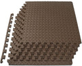 ProsourceFit Puzzle Exercise Mat ½ in, EVA Interlocking Foam Floor Tiles for Home Gym, Mat for Home Workout Equipment, Floor Padding for Kids, Grey, 24 in x 24 in x ½ in, 48 Sq Ft - 12 Tiles