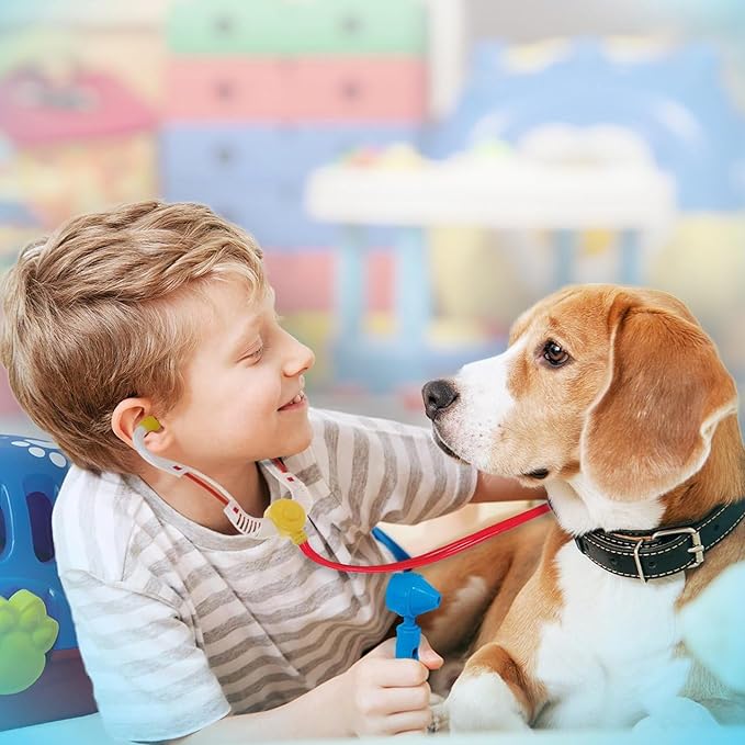 Kidzlane Deluxe Veterinarian Kit for Kids and Toddlers | Pretend Play Vet Set for Kids | Pet Vet Playset | Toy Pet Carrier for Little Girls and Boys | Kids Doctors Kit | Play Doctor Set for Kids