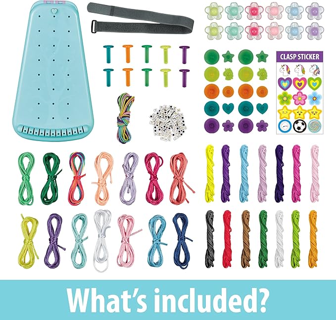 Yolscue Friendship Bracelet Making Kit for Girls,Bracelet Kit Toys,Arts and Crafts for Kids Age 7-12,Best Birthday Gifts Ideas for Ages 7,8,9,10,11,12 Year Old,Kids Bracelet String Toys Set (Blue)