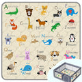 Baby Play Mat，Thick Soft 71" X 79" Playpen mat, Non-Slip and Machine Washable Baby Play Mats for Floor，Crawling Mat for Babies, Toddlers & Infants to Play and Learn (Beige Animal)