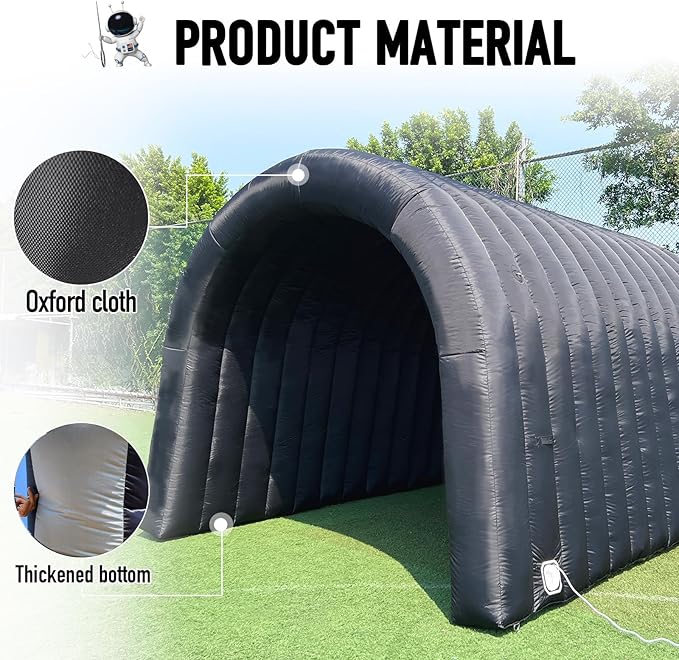 Inflatable Tunnel Sports Tunnel Entrance with Internal Blower Inflatable Tunnel Tent for Business Advertising Event Exhibition Promotion,Street,Shop,Supermarket,School(16x10x10ft)