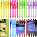 28 Pcs Invisible Ink Pens with UV light for kids, Word Search & Maze Activities Cards Included, Education & Party Favors, End of School Year Gift, Birthday,Halloween, Christmas, Goodie bag stuffers