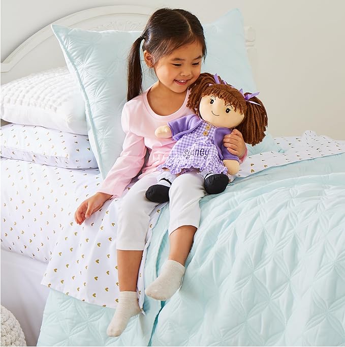 Let's Make Memories Personalized Rag Doll - Mini-Me Doll for Girls - Toy for Girls - Blonde Hair