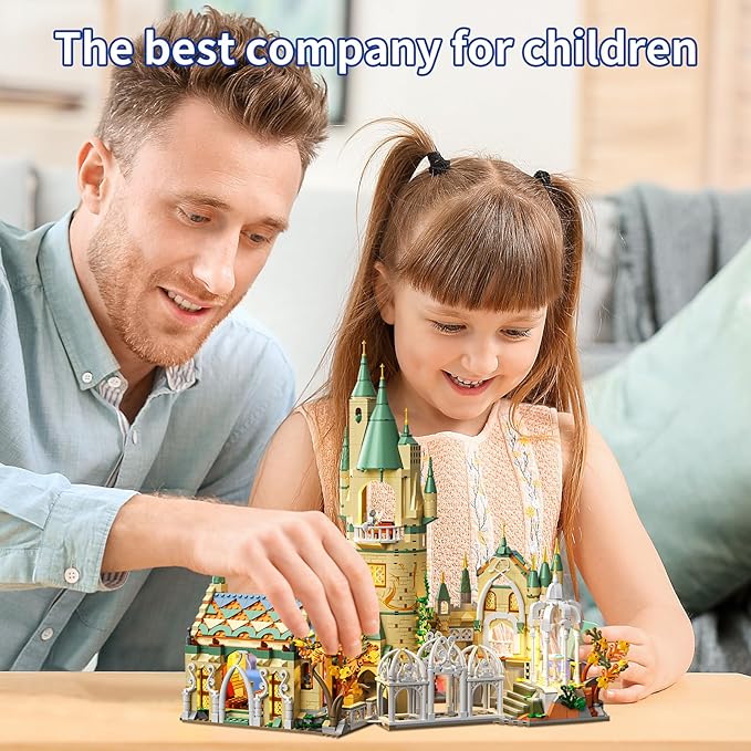 Magic Medieval Castle Architecture Building Block Sets, Creative Ideals Gifts for Boys Girls Adults (1555PCS)