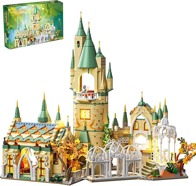 Magic Medieval Castle Architecture Building Block Sets, Creative Ideals Gifts for Boys Girls Adults (1555PCS)