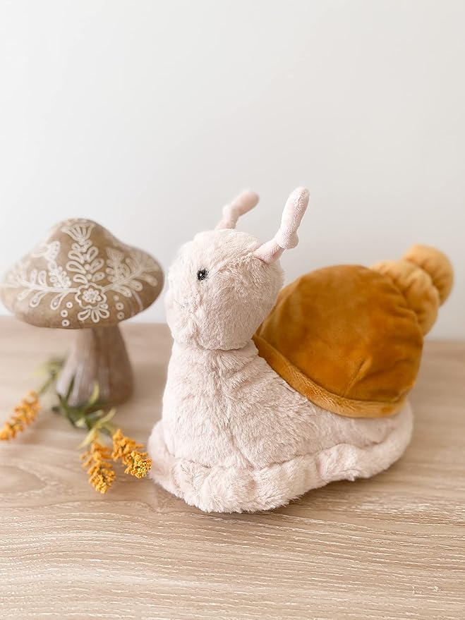 MON AMI Shelby The Snail Stuffed Animal - 11", Soft & Premium Snail Plush Toy, for Toddlers, Kids, Use as Toy or Nursery Room Décor