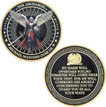The Archangel Michael Challenge Coin Religious Coins Christian Coin Collectors Gifts (Single Coin)