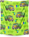Boys Blanket Gift Garbage Truck Throw Blankets for Kids Adults, 60x80 Inches Cute Decor Throw for Sofa Couch Chair Bed All Season Cozy Soft Stuff