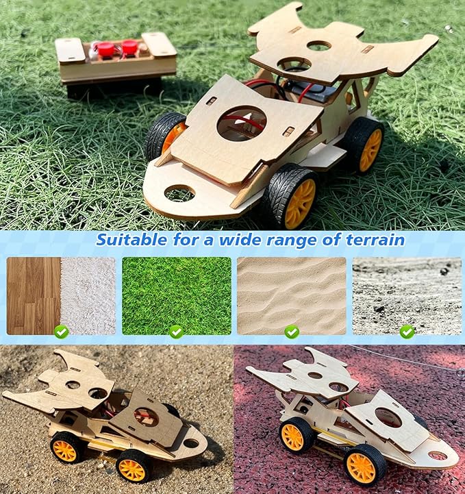 DIY RC Car Kit, Build Your Own Solar Car - Stem Projects for Kids Ages 8-12, Science Experiments for Kids 9-12, STEM Toys for 8 9 10 11 12 Year Old Boys Gifts