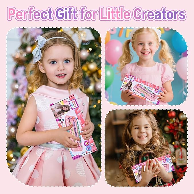 Friendship Bracelet Making Kit for Girls Ages 6-12｜DIY Arts & Craft Kits with 200 Alphabet Beads｜Bracelet String Maker Kids Jewelry Making Best Christmas Birthday Gift for 6-8,8-10,10-12 Year Olds