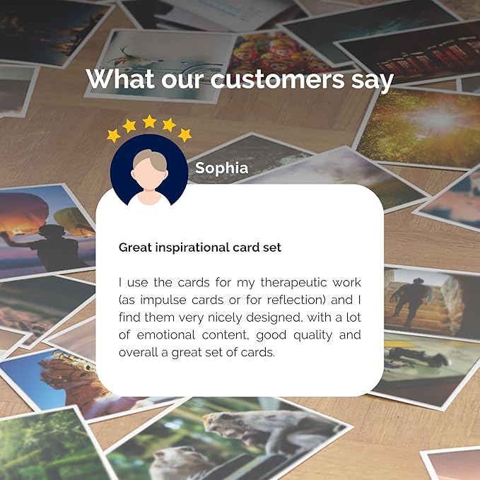 metaFox - 52 Inspirational, Positive Affirmations & Motivational Postcards, Picture Cards For Life Coaching, Therapy, & Personal Advice, Mindfulness, Coaching, Life Design Cards