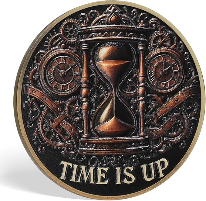 AtSKnSK Memento Mori Coin Momento Mori Coin Skull Coin Stoic Gifts Memento Mori Calendar Living Memento Mori Amor Fati Coin (Gravestone Skull Snake)