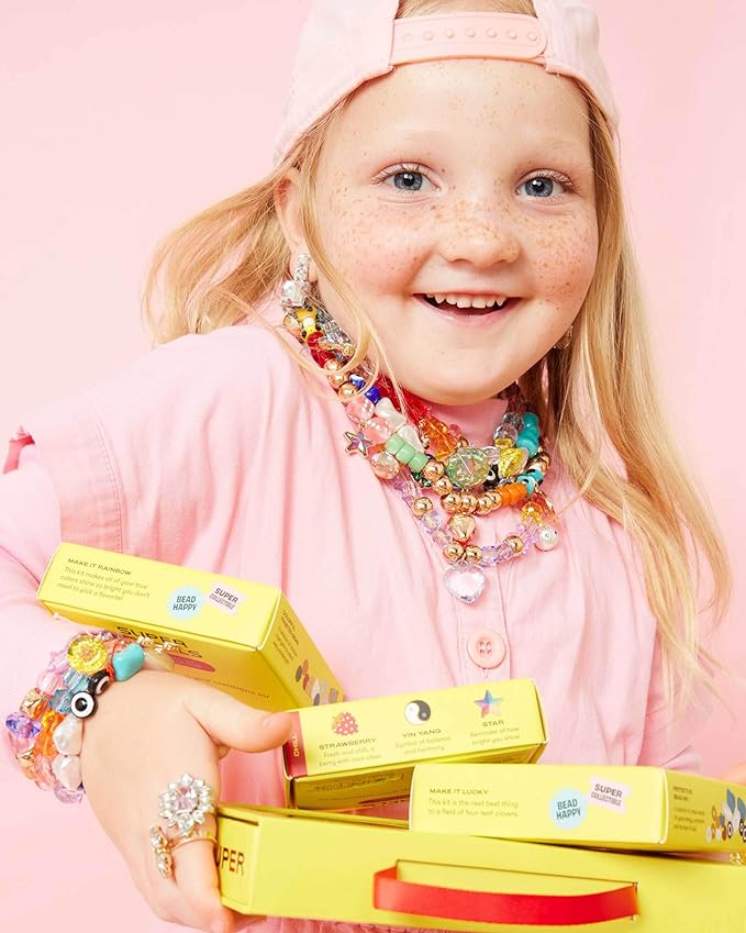 Super Smalls Mini Bead Kit Gift Set | 3 Boxes of Unique Beads and Special Charms | Ages 4+