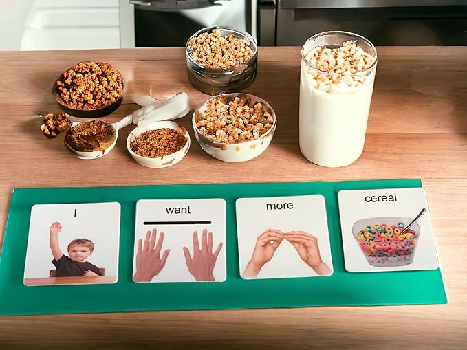 Smile4autism Small 2x8 Tools Perfect to Keep Your Loose Visual Picture Cards Organized. Autism ABA, ADHD, Language & Apraxia Aspergers (5 Sentence Strips)