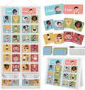 Yoink 81 Cards Feelings Chart for Kids, Emotions Chart Poster for Coping Skills, Mental Health Chart for Toddlers Emotional Learning, Calm Down Corner Supplies Preschool Homeschool Must Haves, White