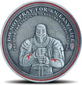 Christian Warrior Challenge Coin - The Knight Templar Coin Red Cross Religious Collection Coin