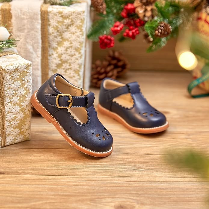 Felix & Flora Toddler Little Girl Mary Jane Dress Shoes - Ballet Flats for Girl Party School Shoes
