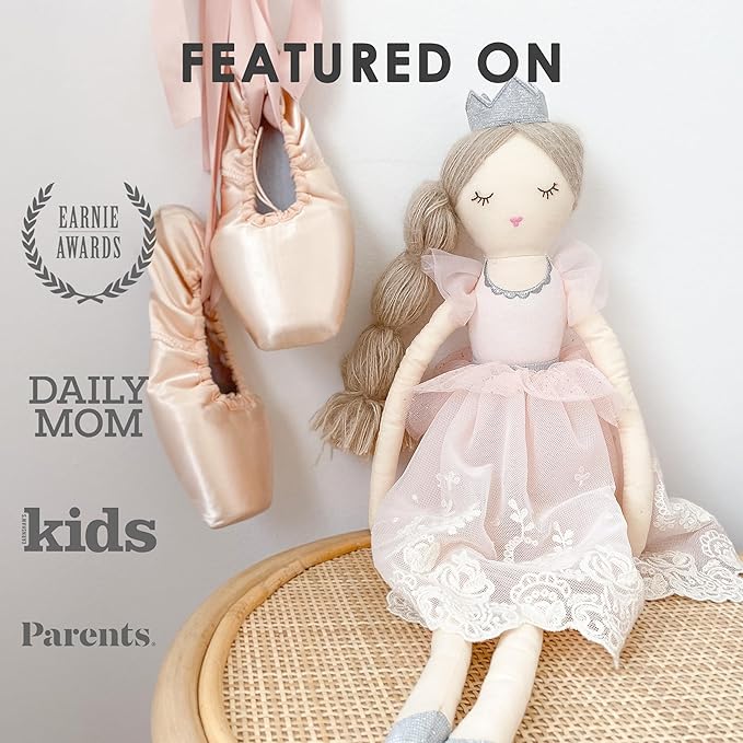 MON AMI Princess Doll Olivia – 22”, Soft & Elegant Stuffed Plush Princess Doll for Kids of All Ages, Use as Toy or Room Decor