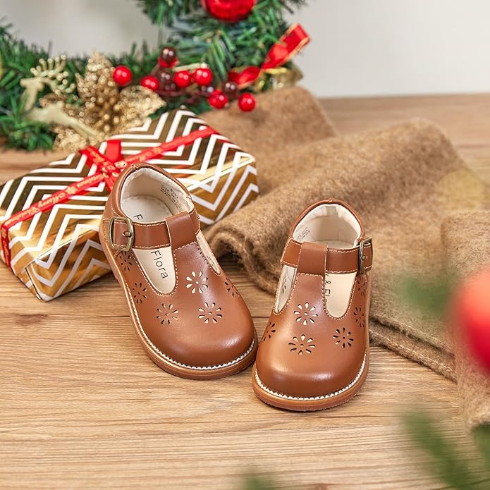Felix & Flora Toddler Little Girl Mary Jane Dress Shoes - Ballet Flats for Girl Party School Shoes