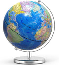 13 Inch Large World Globe for Adult, Educational Globe for Children, Colorful HD World Map Details for Kids Learning, Illuminated Globes Lamp for Kids Gift and Bedroom Office Decor