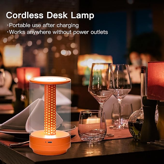Creative LED Honeycomb Table Lamp (Orange)