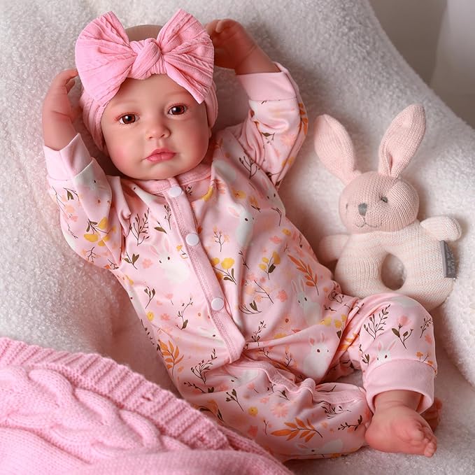 BABESIDE Reborn Baby Dolls - 20-inch Cute Soft Vinyl Realistic Baby Doll Real Life Baby Dolls with Complete Accessories Perfect for Cuddling, Playtime, and Gift Giving