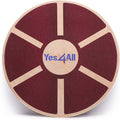 Yes4All Versatile Wooden Wobble Balance Board, Balance Trainer for Mobility Training, Standing Desk, Core Training, Exercise Balance Stability Trainer