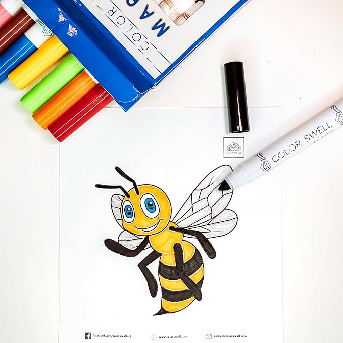 Color Swell Art Supplies Pack - 4 Packs Each of Watercolors, Crayons, and Markers