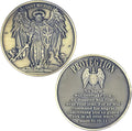 The Archangel Michael Challenge Coin Religious Coin Christian Collectible Psalm 91:10-11 (Single Coin)