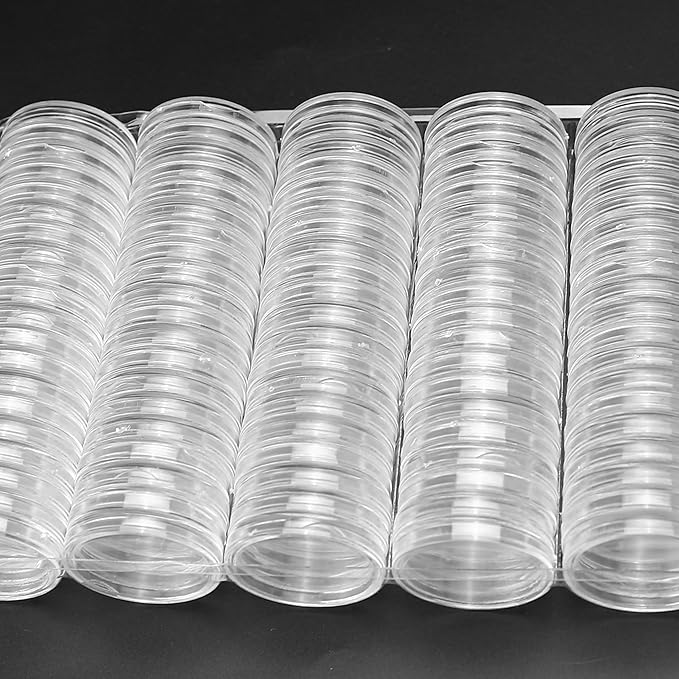 400 pcs x 21mm Coin Capsules Holder Protect Coins Storage Organizer for Coin Collection Supplies - Coin Holders Display Cases for Collectors