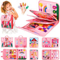 FREYBLI Toddler Busy Board, Montessori Toys for Girl Birthday Gift, Educational Quiet Activity Busy Book for Toddlers, Travel Toys for Airplane Car