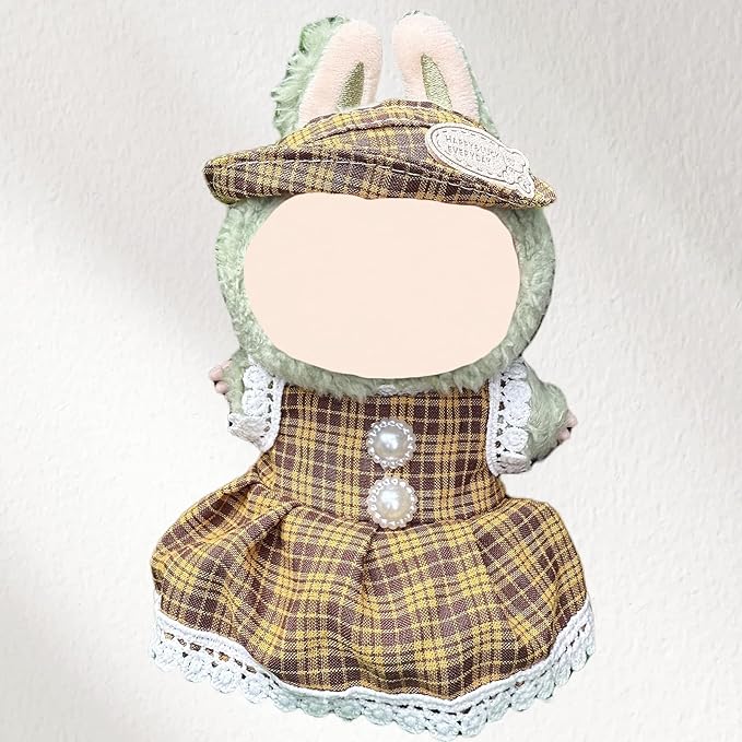 4 Pack—17cm Doll Clothes,Premium Doll Outfit with Accessories,Doll Princess Skirt,Cute Clothes Outfit for 17cm Dolls,End Dolls Fashion Clothing Set(No Dolls and Shoes) (Set W)