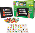 Magnetic Educational Toys for Kids Aged 3 4 5 6 – Learn to Spell Foods| 104 Magnet Pieces – 32 Picture & 72 Letter with Magnetic Board & Spelling Game Guide | Preschool Learning Toy for Girls & Boys