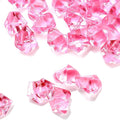 TeeLiy 150 PCS Acrylic Pink Crushed Ice Rock Crystals Treasure Gem Plastic Fake Ice for Vase Fillers Decoration, Table Scatters, Event, Wedding, Arts & Crafts, Home Birthday Decoration