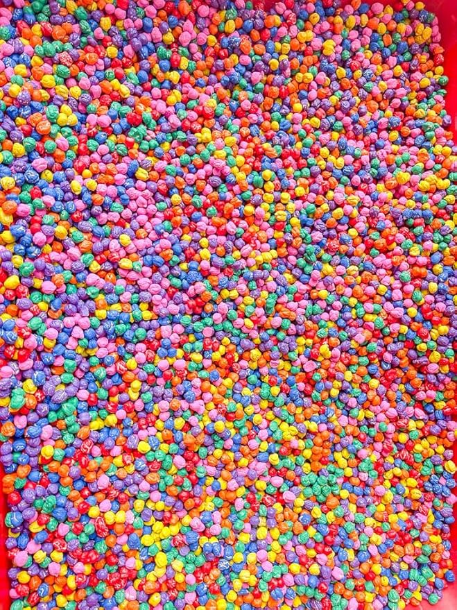 Colored Chickpeas for Sensory Play and Sensory Bins - Many Different Seasonal Colors (4 Cups, Rainbow)