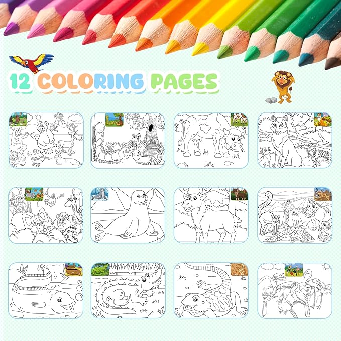 Sticker Books for Kids Animals Stickers for Kids, Toddler Stickers Aesthetic, 700+Animal Habitats Sticker Preschool Learning Activities for Kids Ages 3-5, Coloring for Kids Ages 2-4 (Animal Habitat)