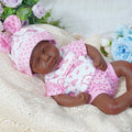 Reborn Baby Dolls Silicone Full Body 12in Weighted Real Life Closed-Eyes Girl Dolls Lifelike Newborn Baby Soft Body Flexible Limbs Not Vinyl