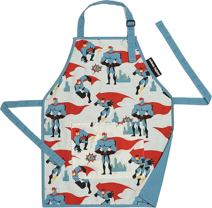 Urban Infant Little Helper Kids Apron - Children's Cooking Art Gardening - Great Gift for Toddler Boys and Girls