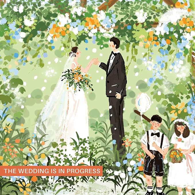 MOMIBOOK 1000 Piece Puzzle for Adults Jigsaw Puzzles of The Wedding is in Progress, Painting Image Spring Difficult Challenging Hard Impossible Puzzle Unique Funny Party Wedding Birthday Gifts