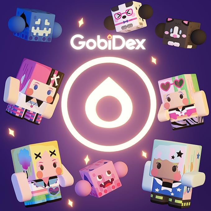 GobiDex 8PCS Magnetic Figures Playset, Travel Toys with Rotatable Animal and Character for Kids & Toddlers, Compatible with Magnet Building Blocks, Educational Sensory Pretend Play Gift