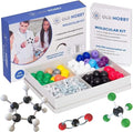 OLD NOBBY Organic Chemistry 239 Piece Model Kit - Molecular Model Kit with Atoms, Bonds, Instructional Guide, Bond Removal Tool, and Bonus Molecular Stencil