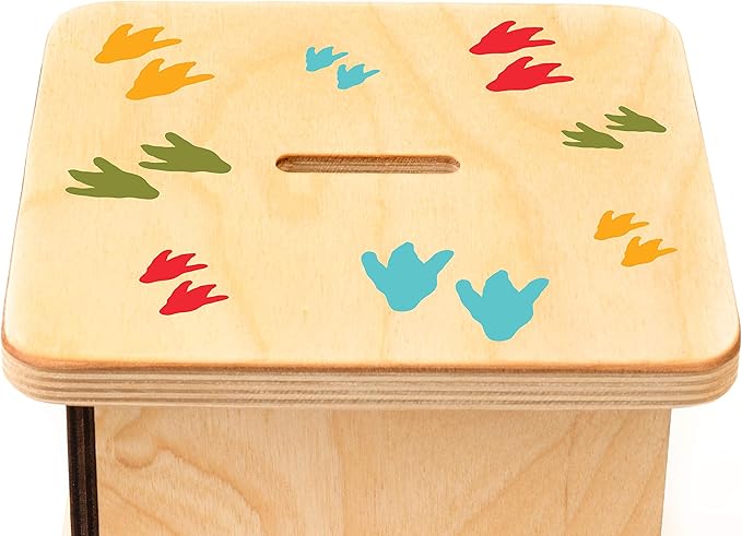 Wooden Piggy Bank for Kids and Adults, Personalized Gift Handmade in USA by BloomOwl, Custom Piggy Bank, Personalized Banks for Kids, Gifts for Baby Boys and Girls (Dinosaur- Fun)